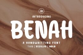 BENAH Personal Use Font Family