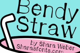 BendyStraw Font