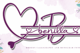 Benilla Calligraphy Font