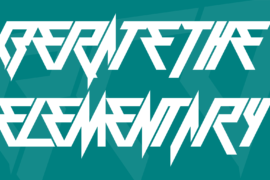 Berate The Elementary Font