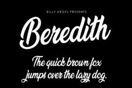 Beredith Personal Use Font