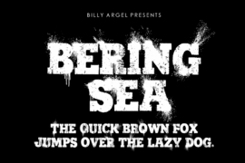 Bering Sea Personal Use Font