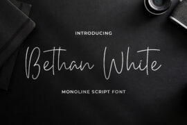 BethanWhite Font
