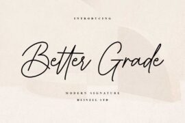 Better Grade Font