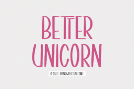 Better Unicorn Font
