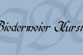 Biedermeier Kursiv Font