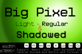 Big Pixel Font Family