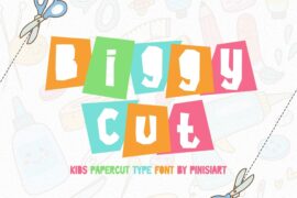 Biggy-Cut Font