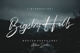 Bigsby Hills Demo Font