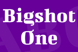 Bigshot One Font