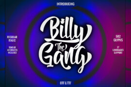 Billy The Gang Font Family