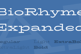 BioRhyme Expanded Font Family