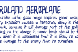 Birdland Aeroplane Font Family