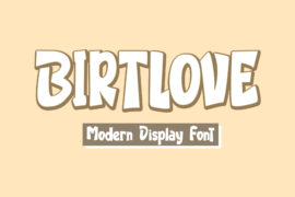 BIRTLOVE – Personal Use Font