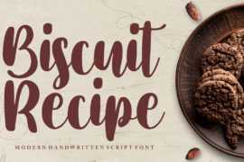 Biscuit Recipe Demo Font