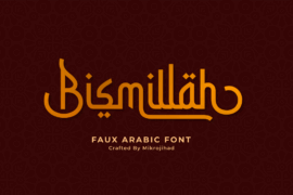 Bismillah Script Font