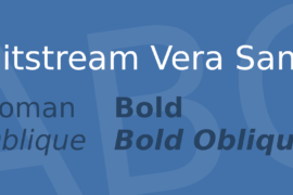 Bitstream Vera Sans Font Family