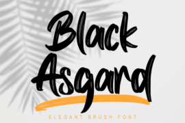 Black Asgard – Personal use Font