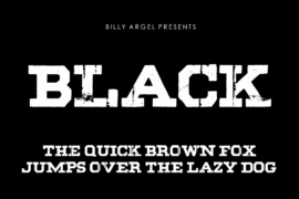 BLACK Font