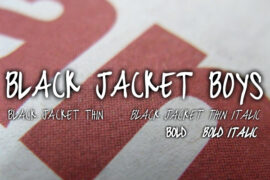 black jacket boys Font Family