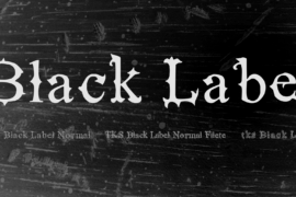 Black Label Font Family