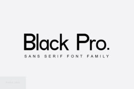Black Pro Font