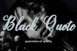 Black Quote Font