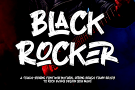 Black Rocker Font