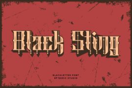 Black Sting Demo Font