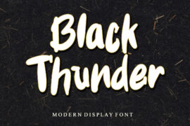 Black Thunder Font