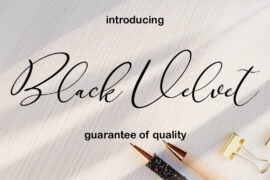 Black Velvet Font