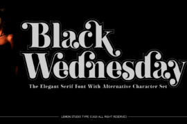 Black Wednesday Font