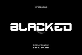 Blacked Demo Font