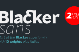 Blacker Sans Trial Font Family