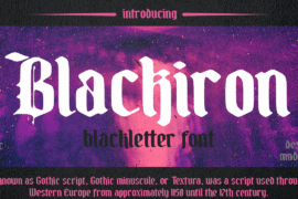Blackiron Demo Font