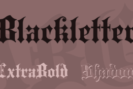 Blackletter Font Family