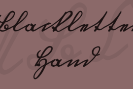 Blackletter Hand Font
