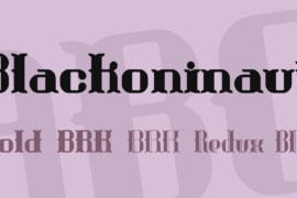 Blackoninaut Font Family