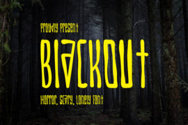 BlackOut-Demo Font