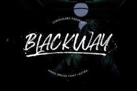 Blackway Brush Font