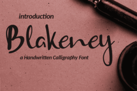 Blakeney-free Font