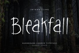 Bleakfall Demo Font