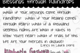 Blessings through Raindrops Font