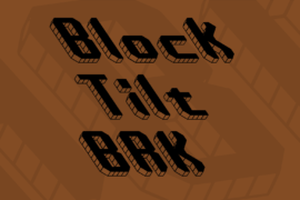 Block Tilt BRK Font