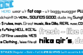 BlockHead Font Family