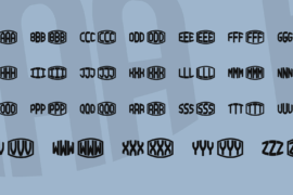 Blocky Monogram Font