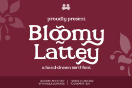 BloomyLatteyDEMO Font