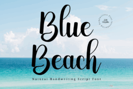 Blue_Beach Font