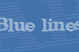 Blue lines Font