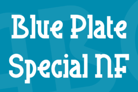 Blue Plate Special NF Font